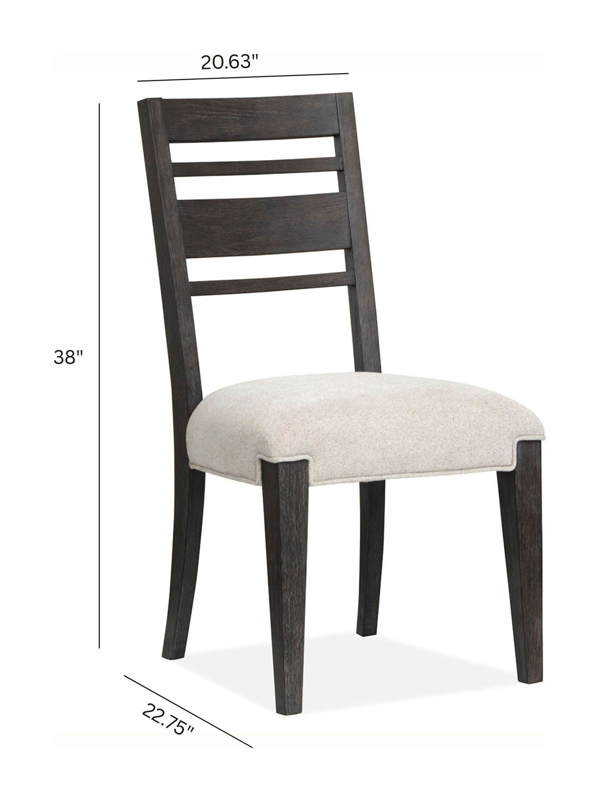 Plum Creek - Upholstered Side Chair With Wood Back (Set of 2), photo 14 of 14