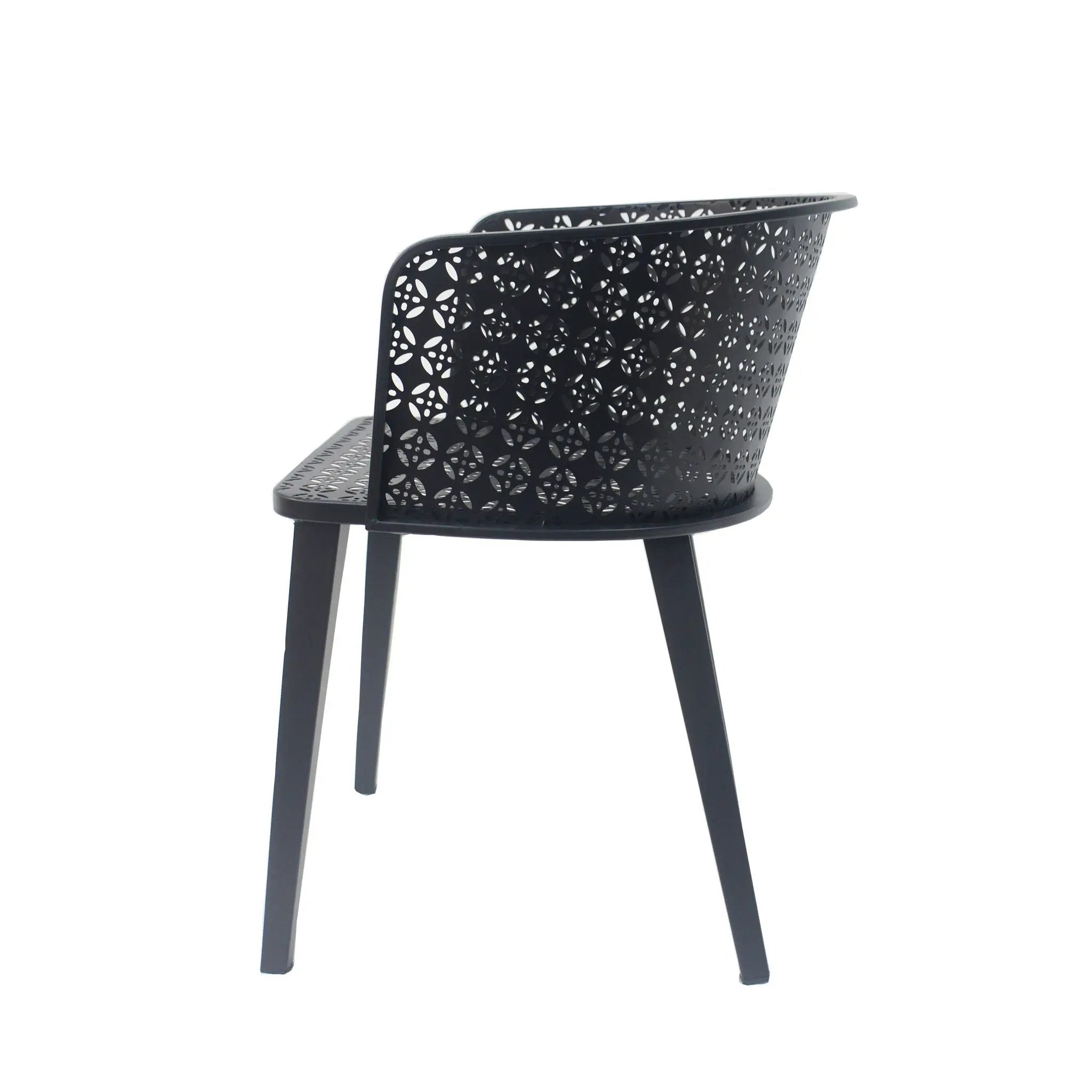 Milan Outdoor Dining Chair Set of 2 by HouseOfZazla