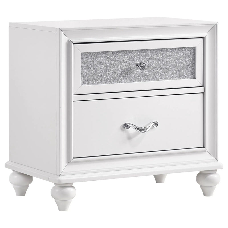 Barzini 4-piece California King Bedroom Set White by Unique Piece Furniture