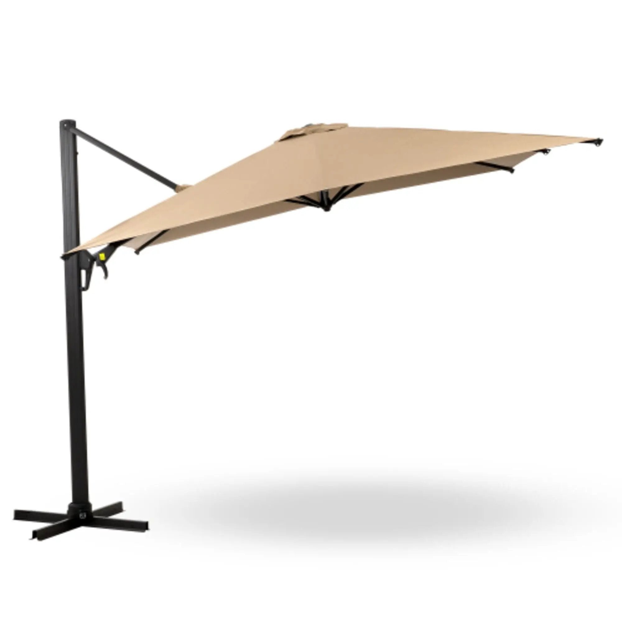 Round Cantilever Patio Umbrella With 360 Rotation & Infinite Tilt Adjustment by HouseOfZazla