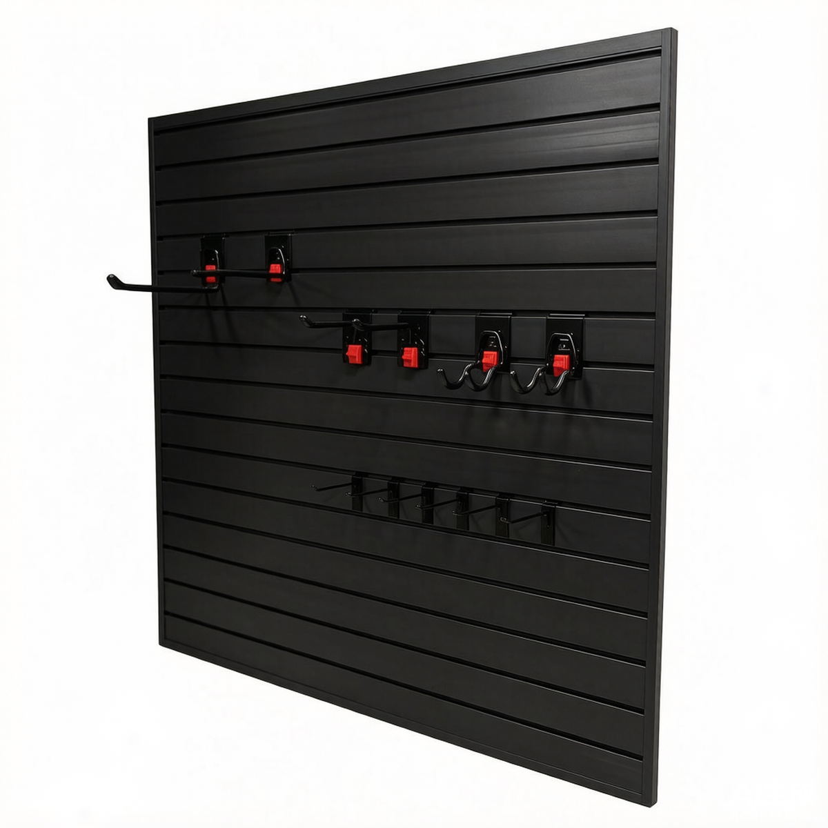 PVC Slatwall Panel Kit, 4x4ft Garage Wall Storage System, photo 7 of 10