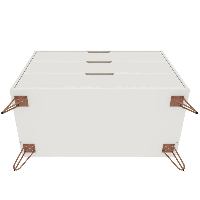 Rockefeller - 3 Drawer Dresser - Off White by HouseOfZazla