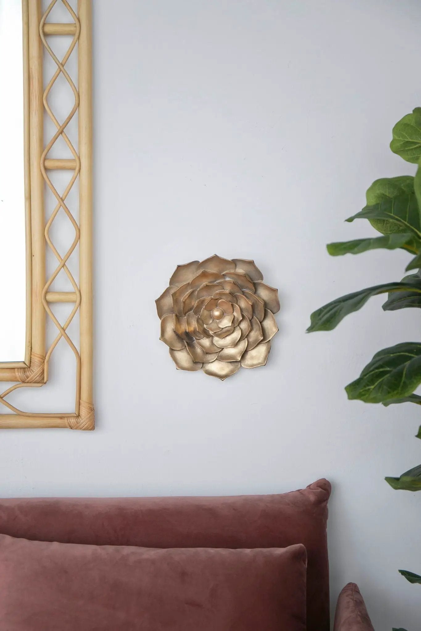 Succulent Wall Plaque Resin by HouseOfZazla