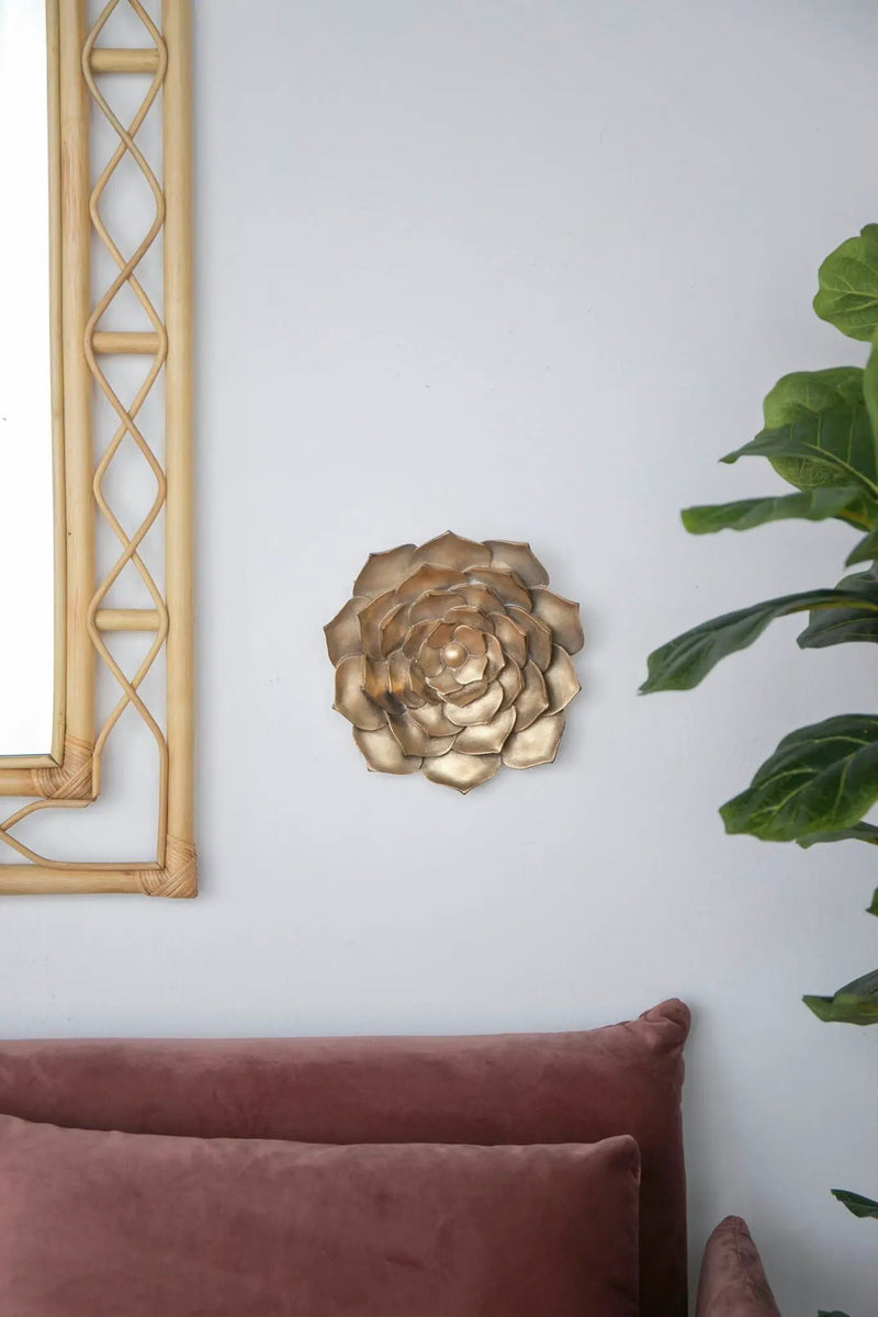 Succulent Wall Plaque Resin by Unique Piece Furniture