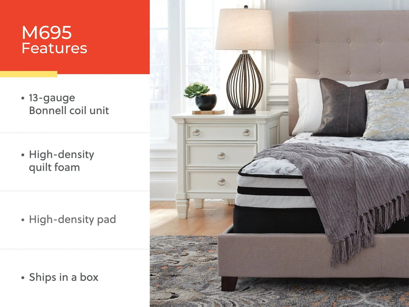 8 Inch Chime Innerspring - Firm Mattress by Unique Piece Furniture