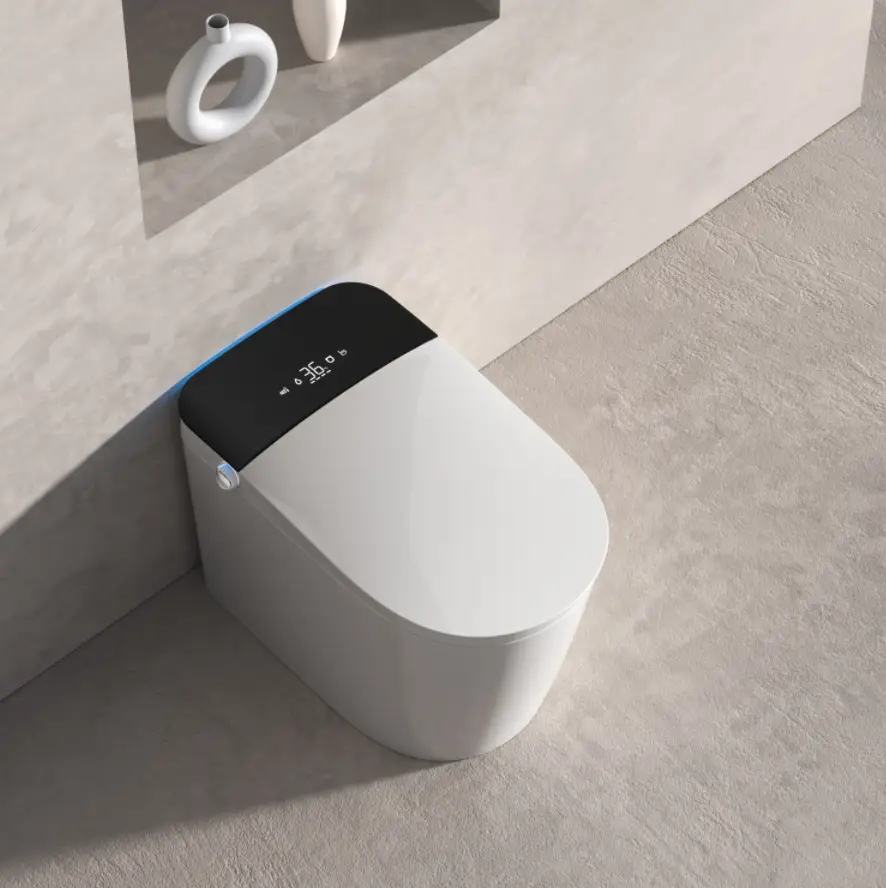 Fully Intelligent Toilet Household Fully Automatic Flip Cover by HouseOfZazla