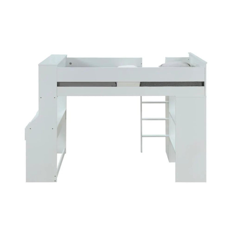 Ragna - Twin Loft Bed With Desk & Wardrobe - White by Unique Piece Furniture