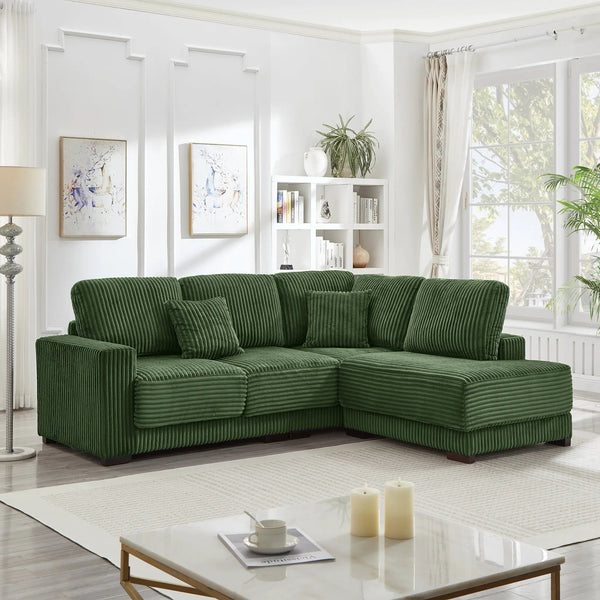 93" Sectional Sofa, L Shaped Sofa Couch