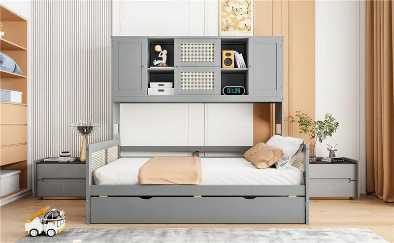 Daybed And All In One Cabinet And Shelf by Unique Piece Furniture