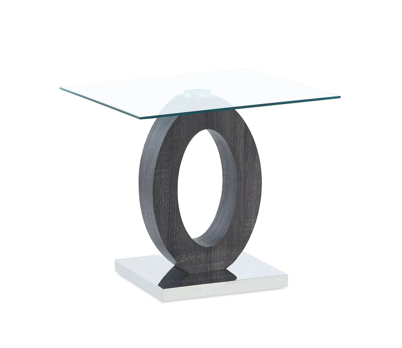 Tracker - End Table - Brown White by Unique Piece Furniture