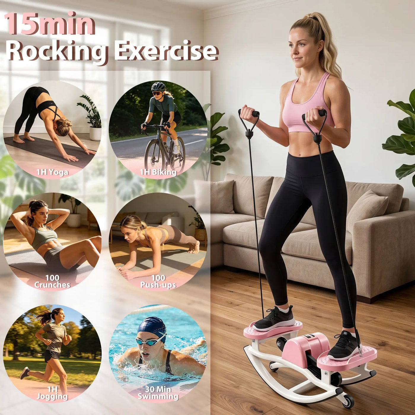 Swing Stepper Machine – Home Aerobic Fitness Made Easy by HouseOfZazla