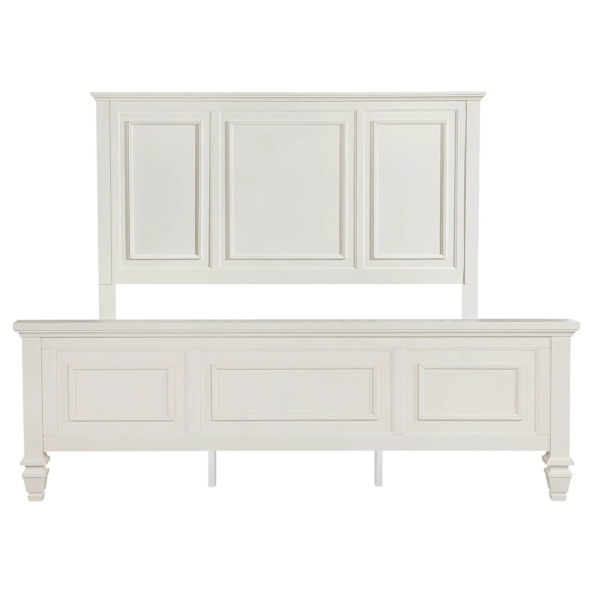 Sandy Beach 63-inch California King Panel Bed Cream White by Unique Piece Furniture