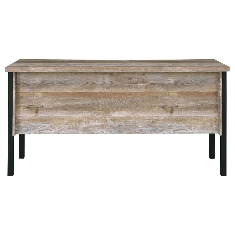 Azura - 4 Drawer Office Desk - Oak