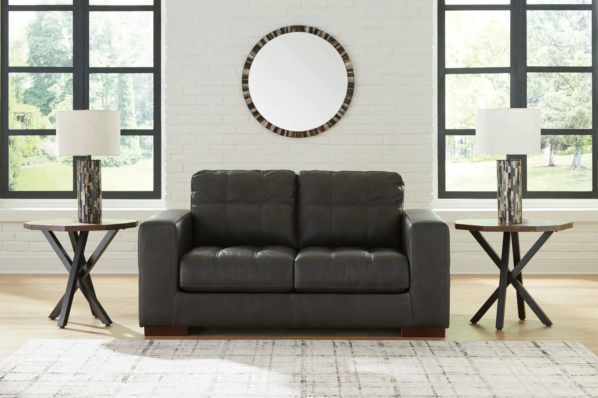 Luigi - Loveseat - Thunder by Unique Piece Furniture
