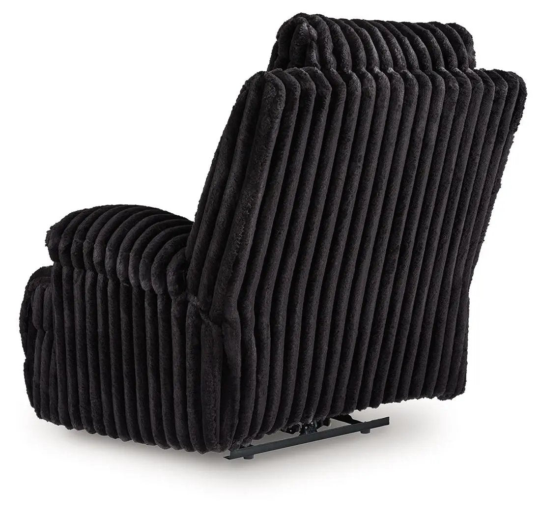 Rhine Falls - Zero Wall Power Recliner - Onyx by Unique Piece Furniture