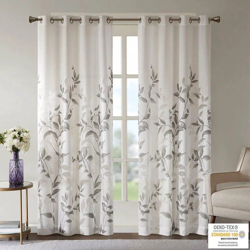 Burnout Printed Curtain Panel by HouseOfZazla