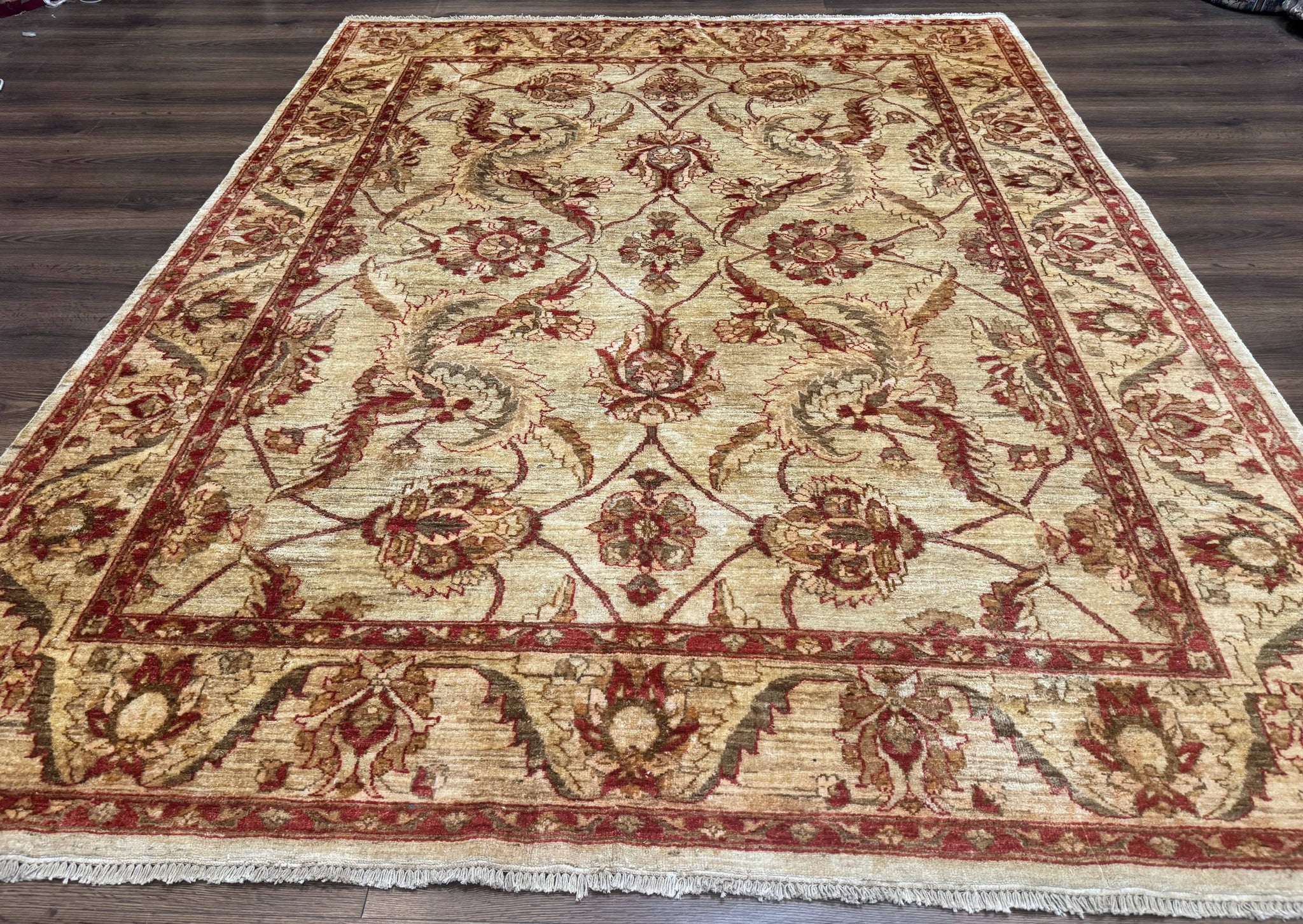 Indian Mahal Rug 7x9, Traditional Wool Carpet by Jewel Rugs