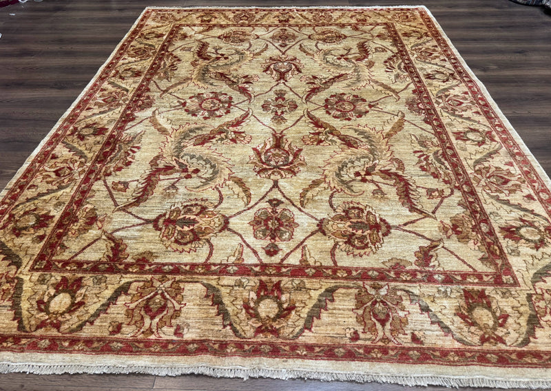 Indian Mahal Rug 7x9, Traditional Wool Carpet by Jewel Rugs