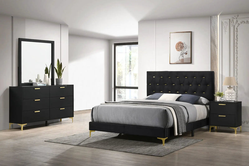 Kendall 4-piece Queen Bedroom Set Black by Unique Piece Furniture