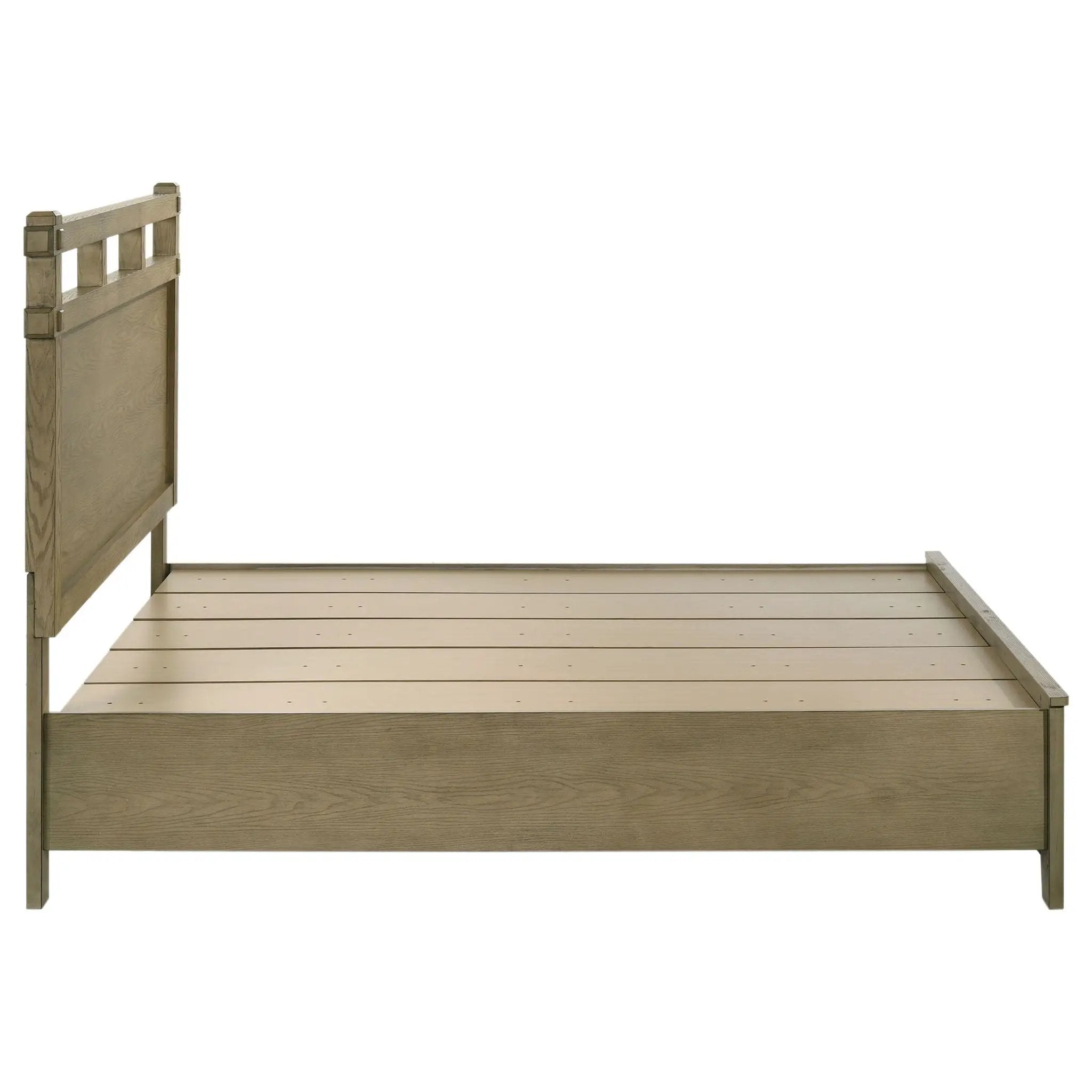 Hazlewood 59-inch Queen Panel Storage Bed Vineyard Oak by Unique Piece Furniture
