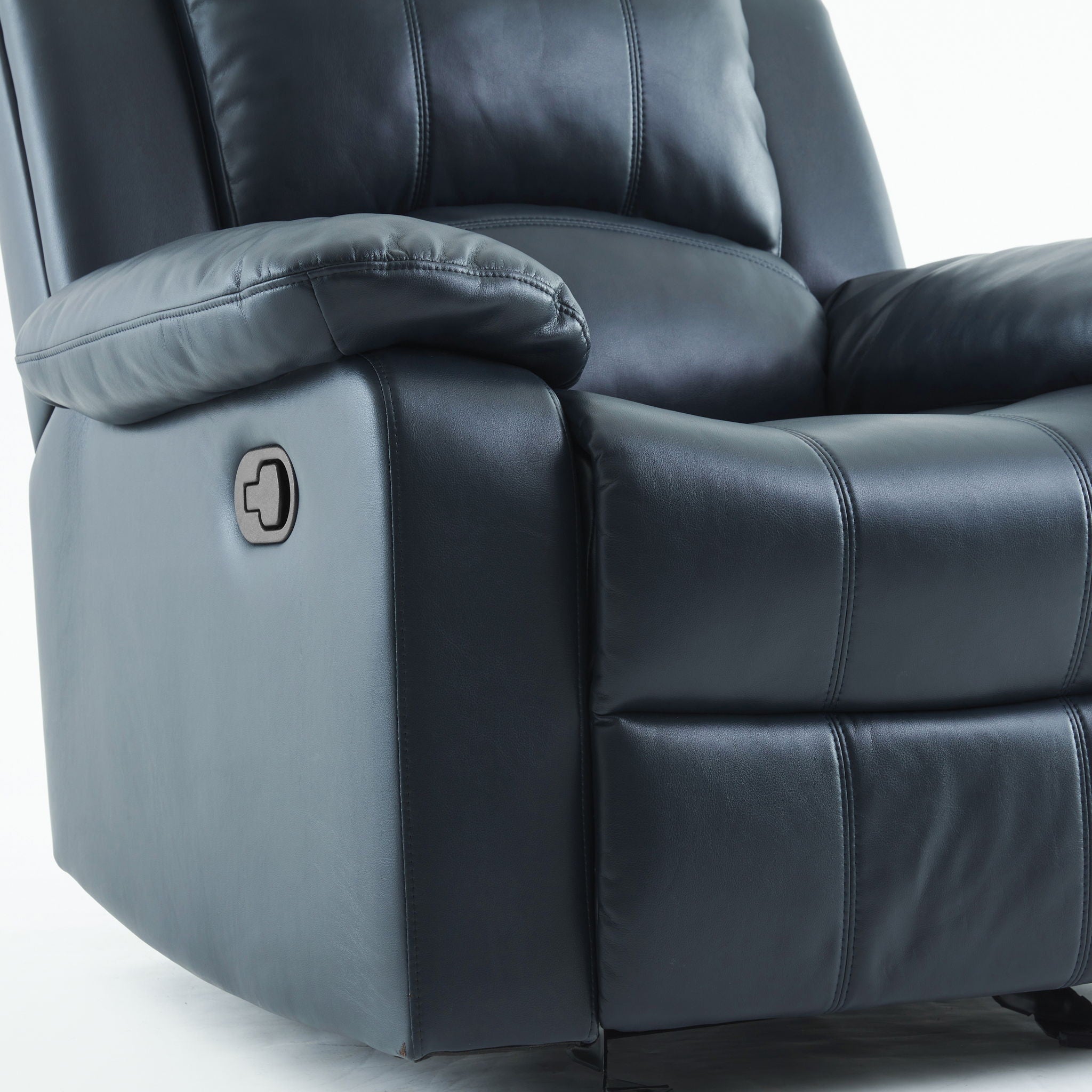 Charlotte - Gel Glider Recliner - Blue by HouseOfZazla