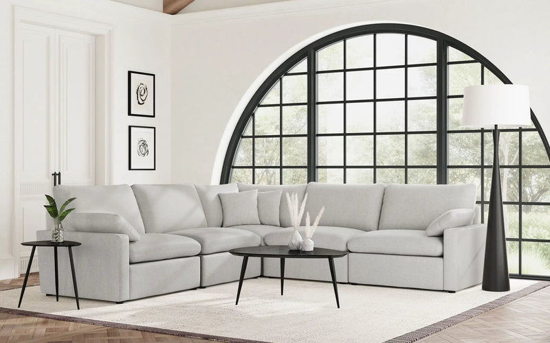 Collins 5-piece Modular Power Reclining Sectional Grey by Unique Piece Furniture