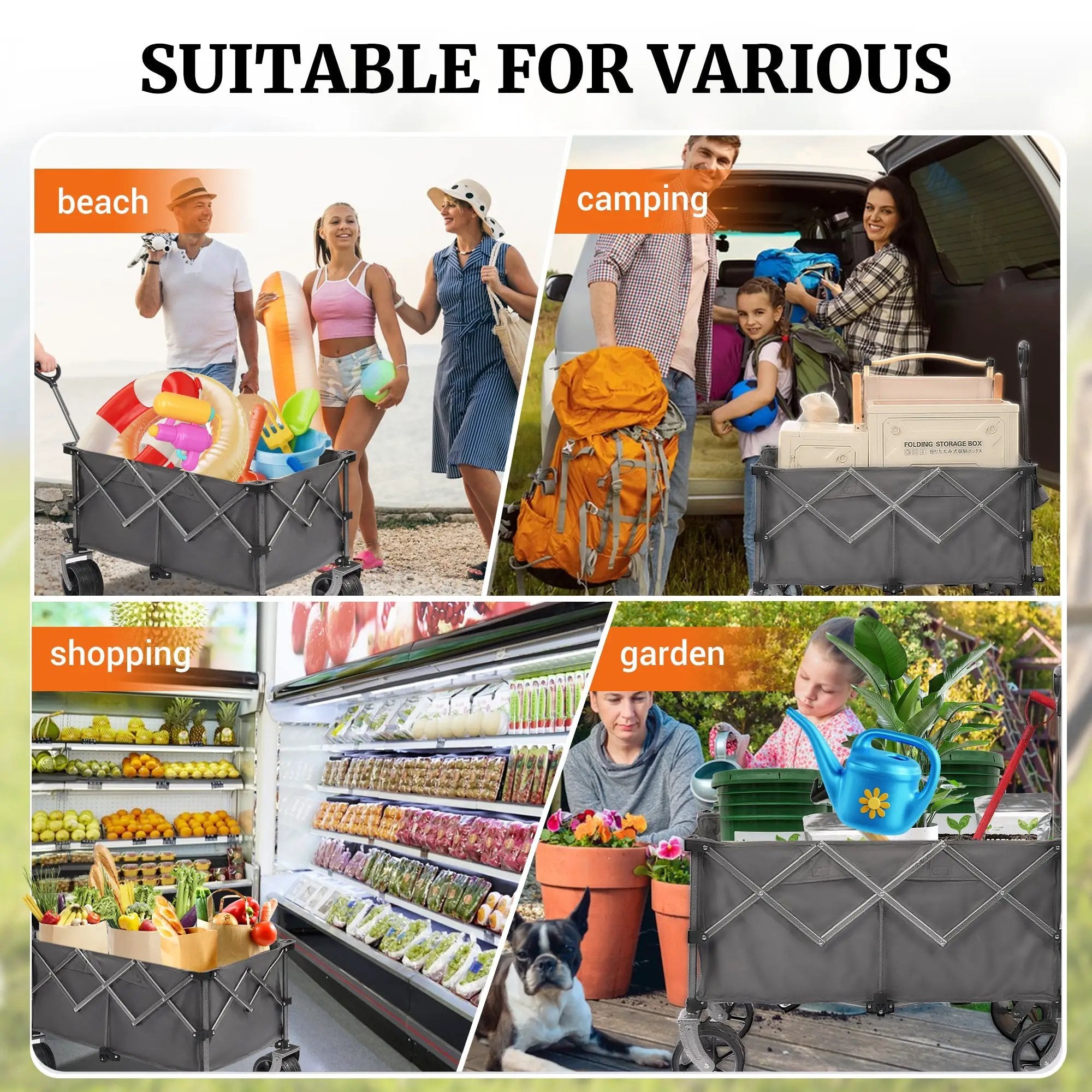 Portable 400L Collapsible Wagon by HouseOfZazla