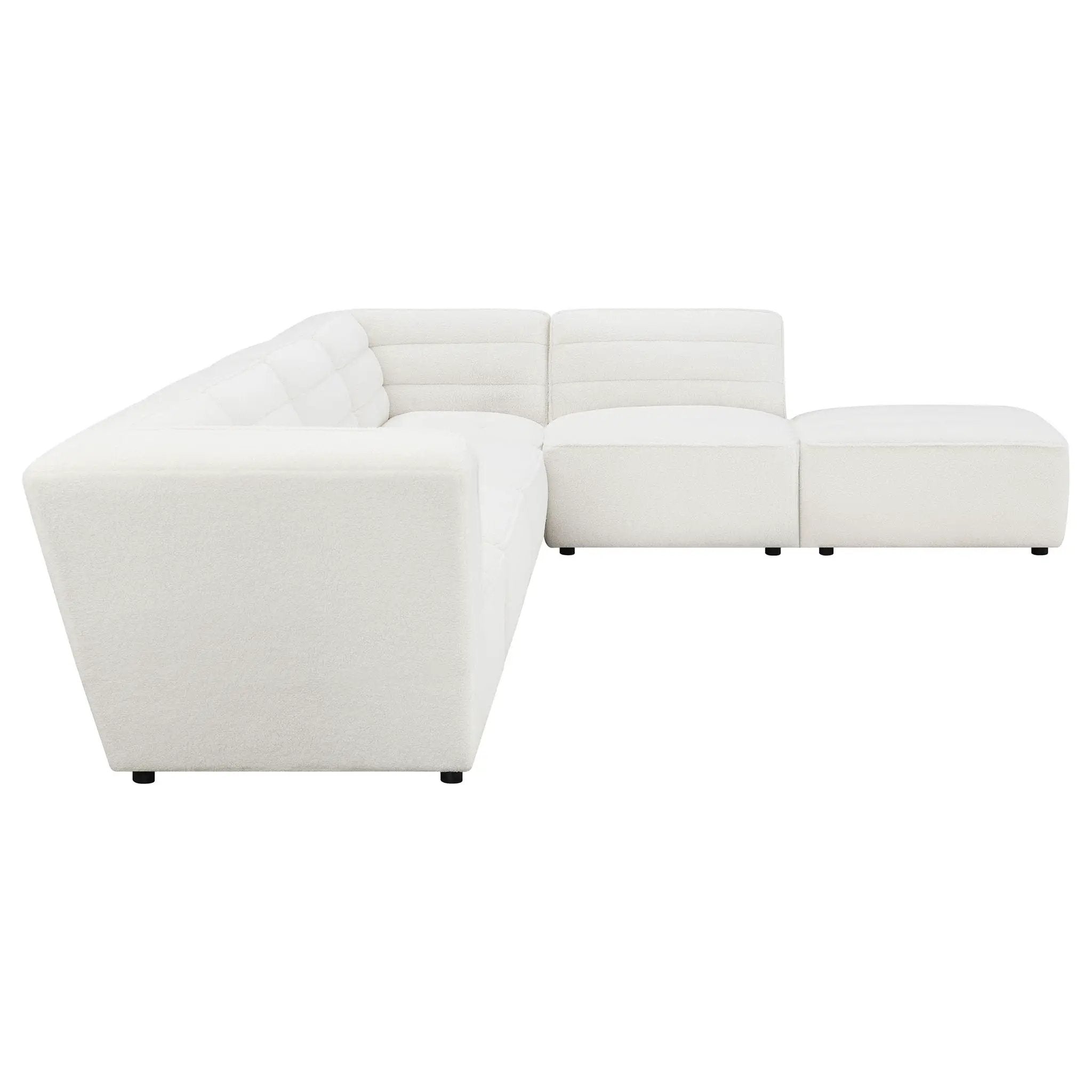 Sunny 6-piece Upholstered Modular Sectional Sofa Natural by Unique Piece Furniture