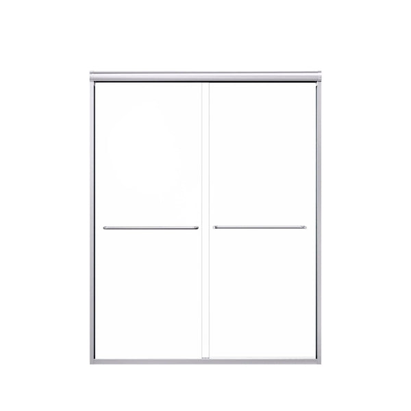 Modern Semi Frameless Double Sliding Shower Door