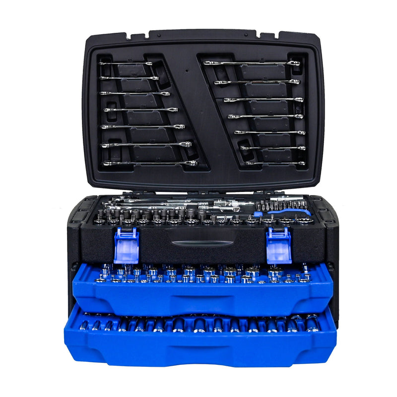 Tool Box With 266 Pieces Hand Tool Set - Black by HouseOfZazla