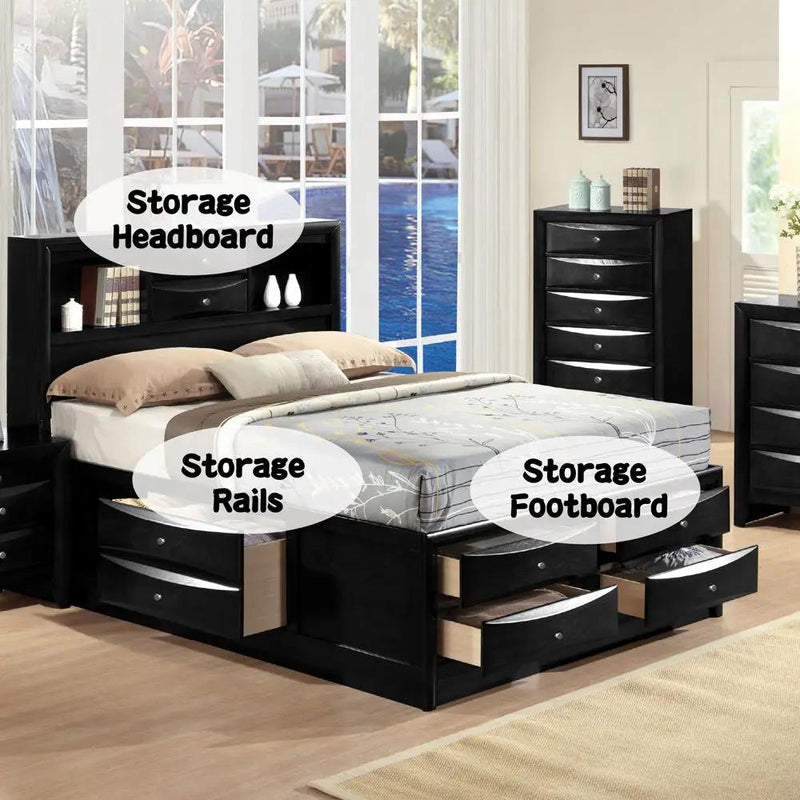 Ireland - Bed w/Storage by Unique Piece Furniture