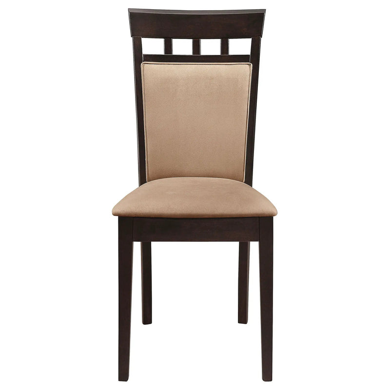 Gabriel Closed Back Dining Side Chair Cappuccino (Set of 2) by Unique Piece Furniture