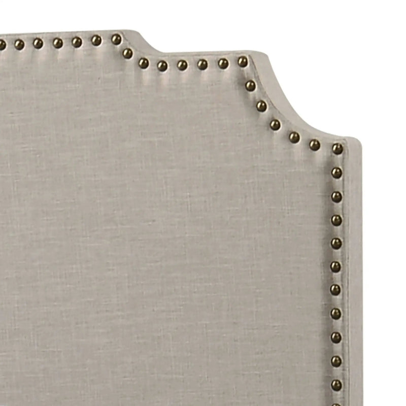 Tamarac Upholstered Queen Panel Bed Beige by Unique Piece Furniture