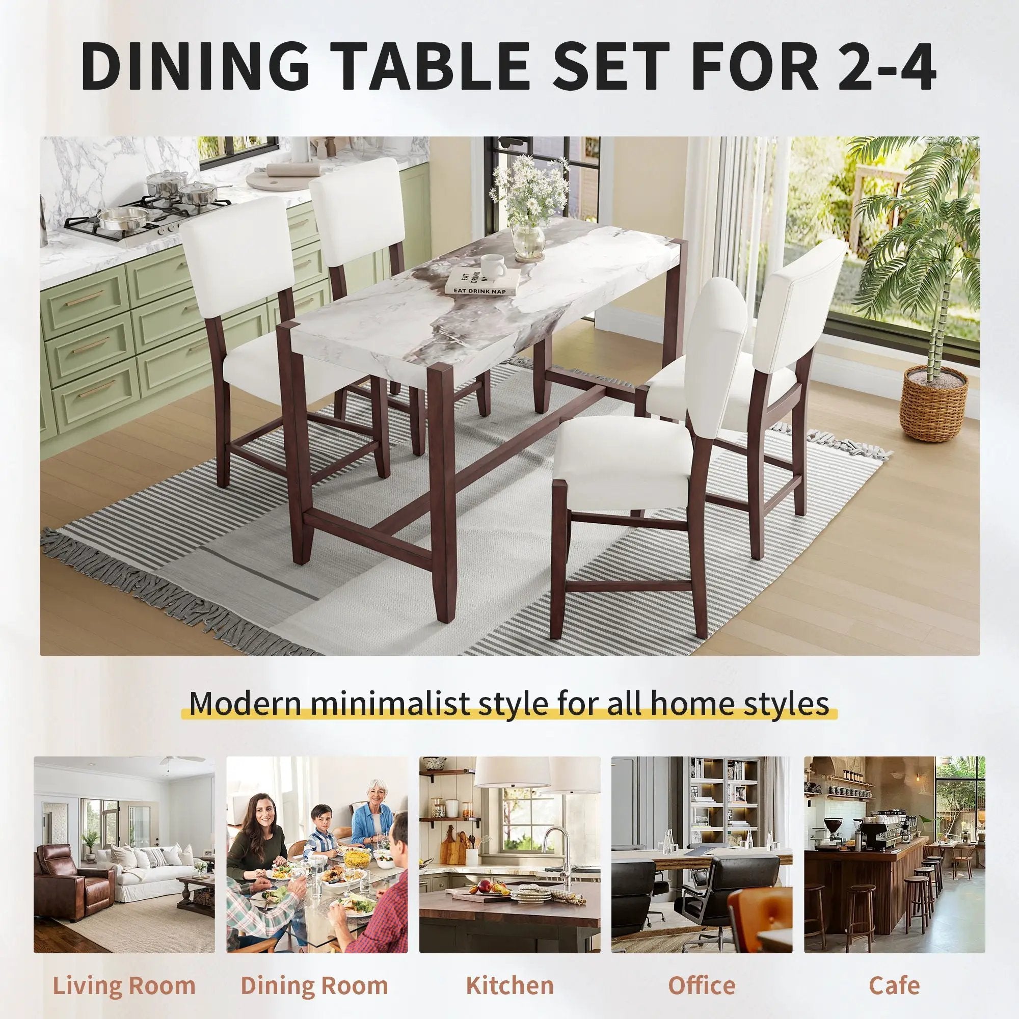 Counter Height Bar Table For Kitchen by Unique Piece Furniture