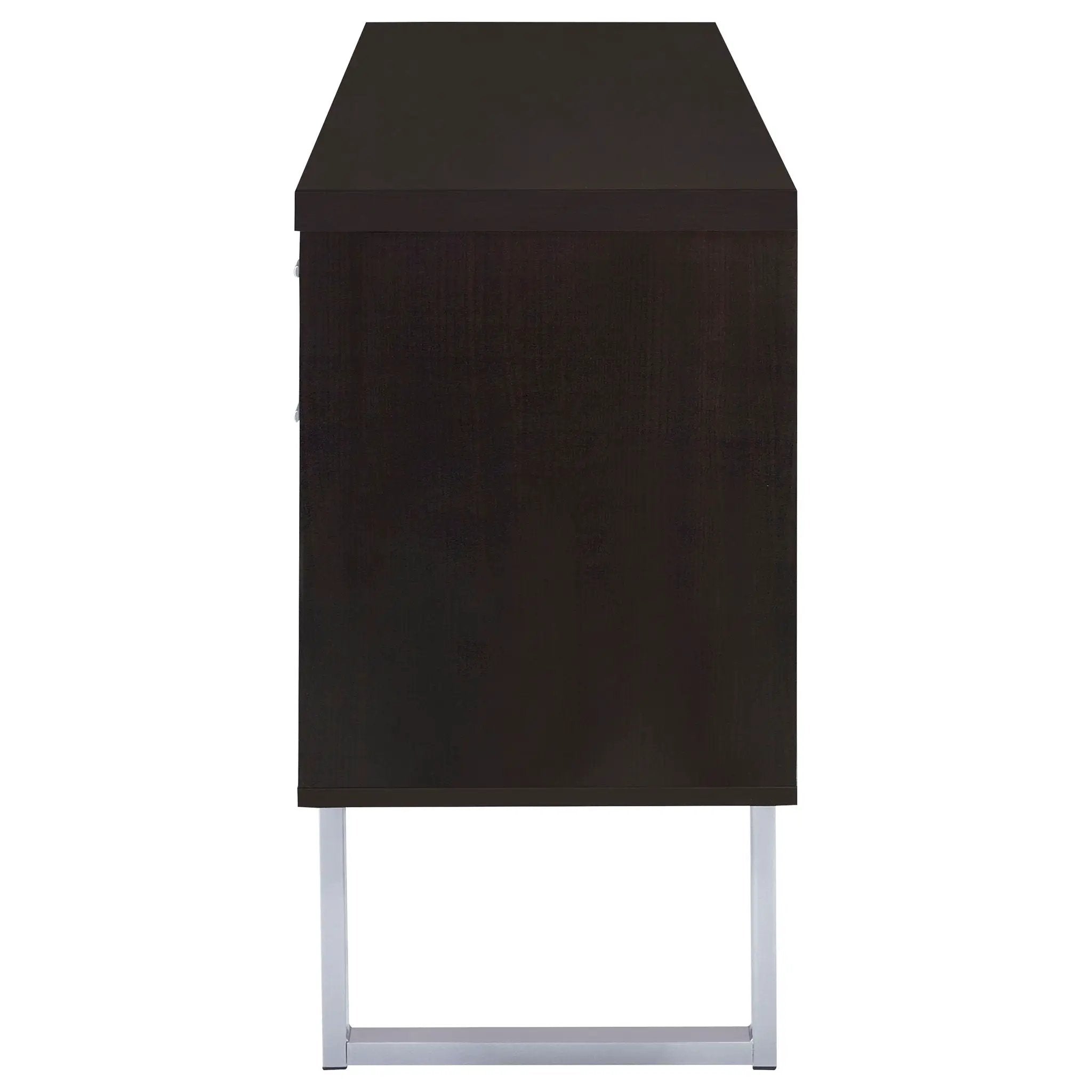 Lawtey 5-drawer Home Office Storage Credenza Cappuccino by Unique Piece Furniture