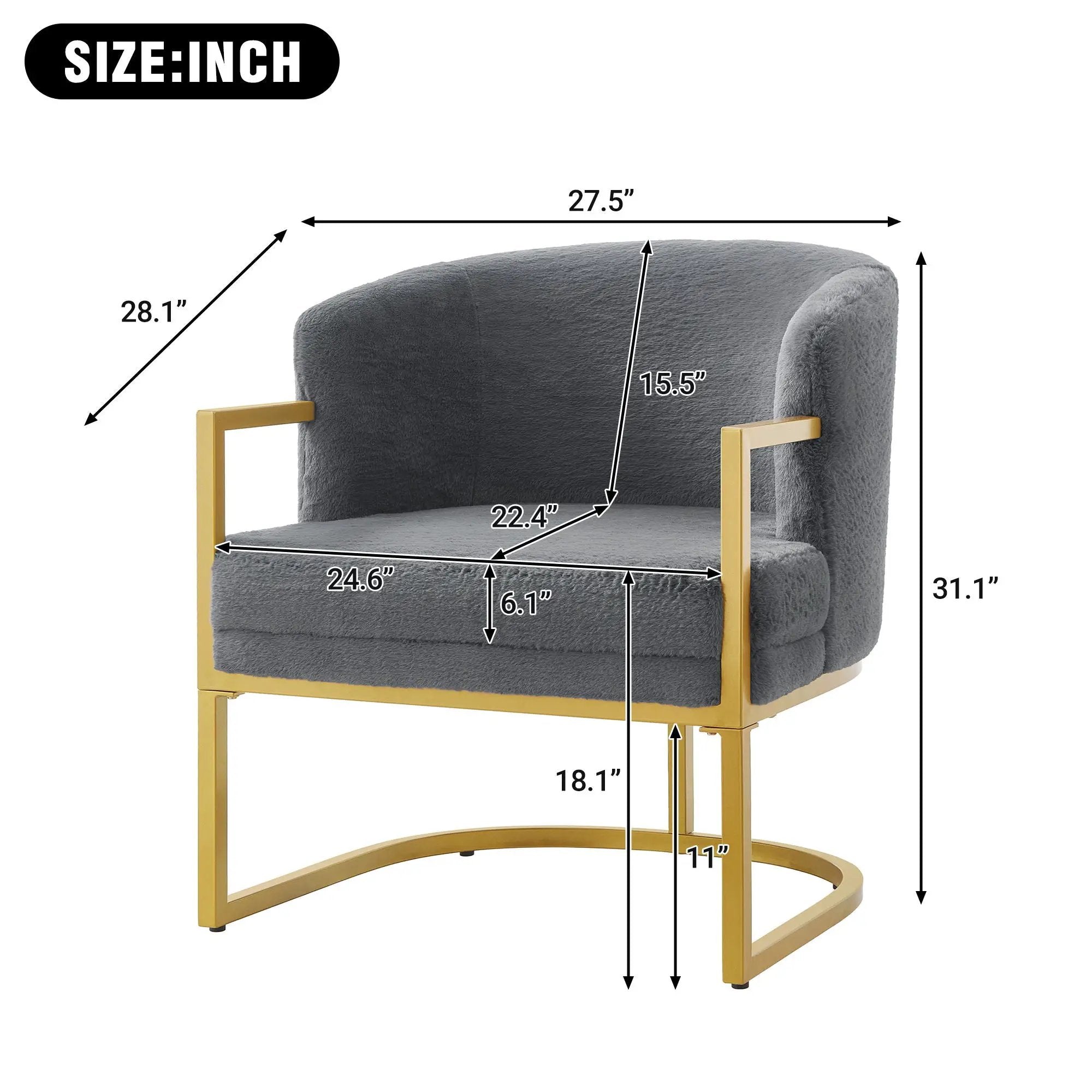 Upholstered Reading Accent Armchair For Living Room by HouseOfZazla