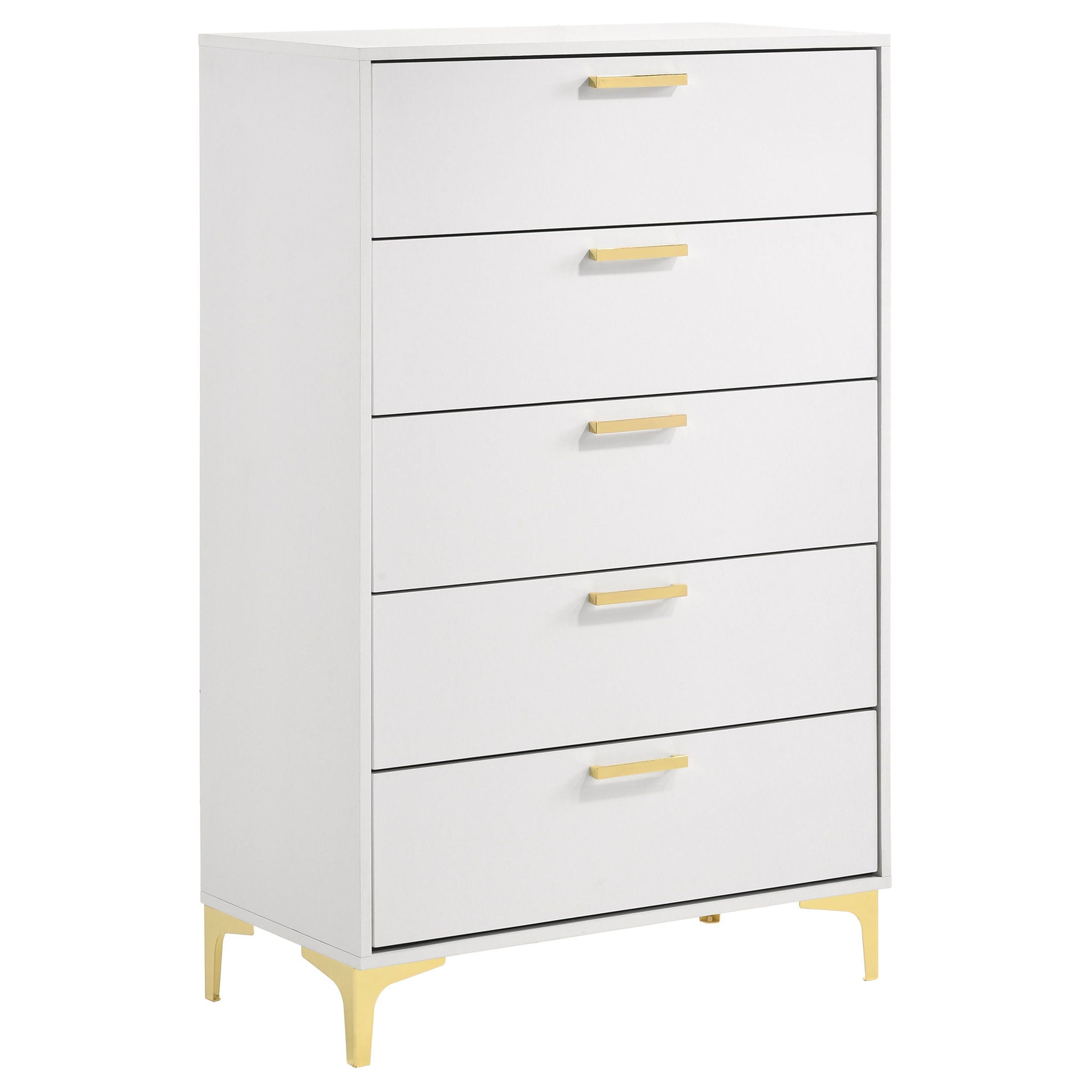 Kendall 5-drawer Bedroom Chest White by Unique Piece Furniture