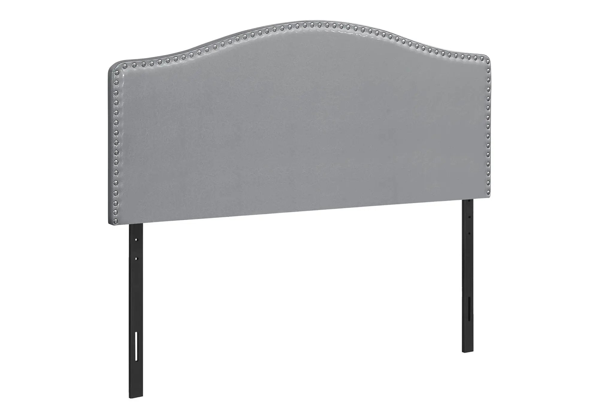 Queen Size Upholstered Gray Headboard - Transitional Style by HouseOfZazla