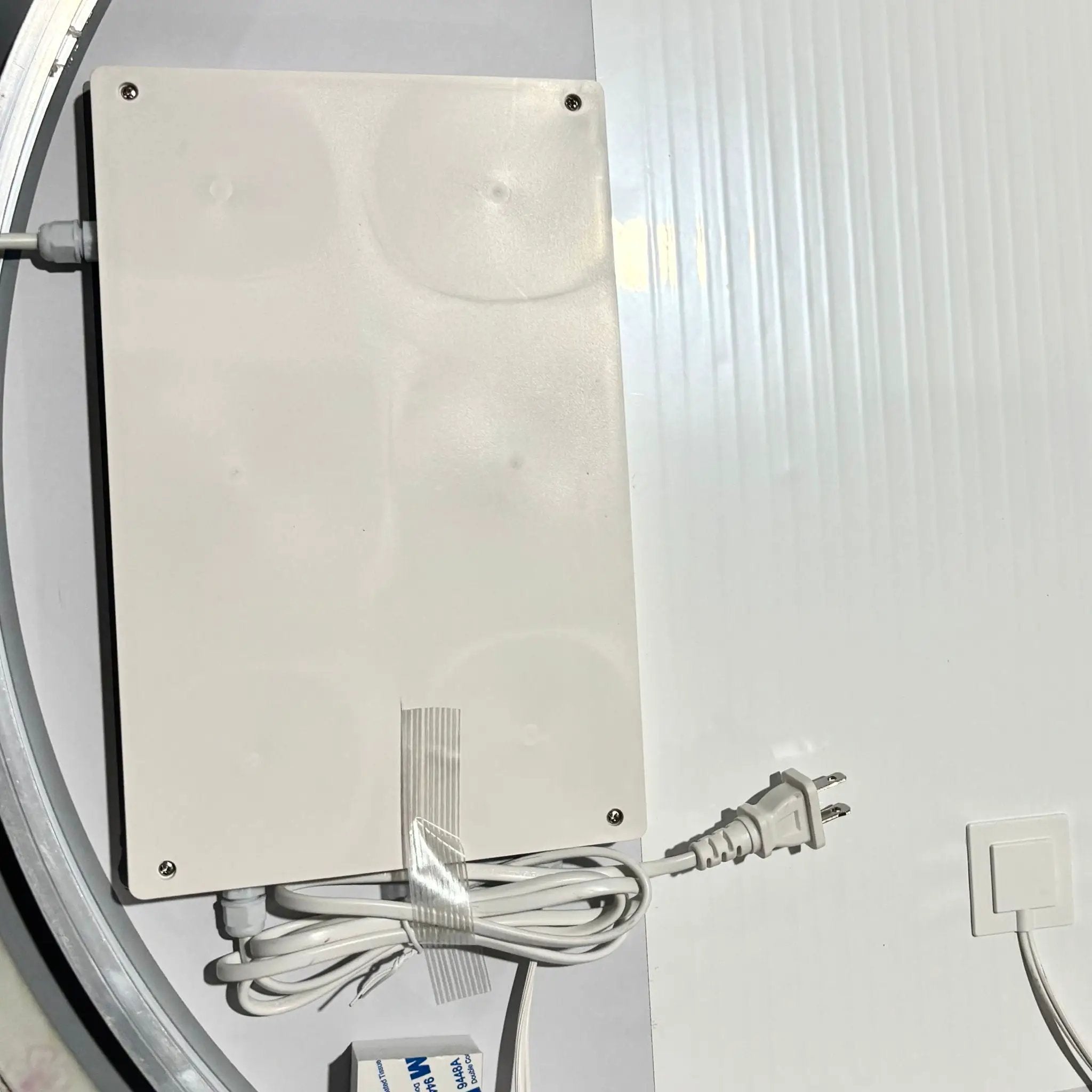 Wall Mounted Bathroom Full Length Makeup Mirror With 3 Color Lighting - Clear by HouseOfZazla