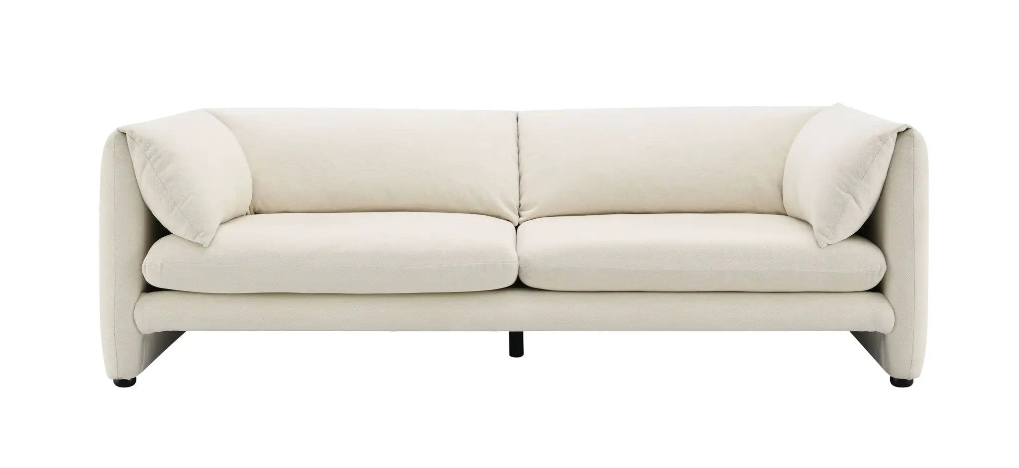 Jaeda Beige Boucle Sofa by HouseOfZazla
