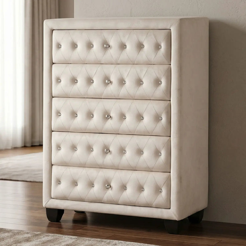 Sophia - 5 Drawer Chest by HouseOfZazla