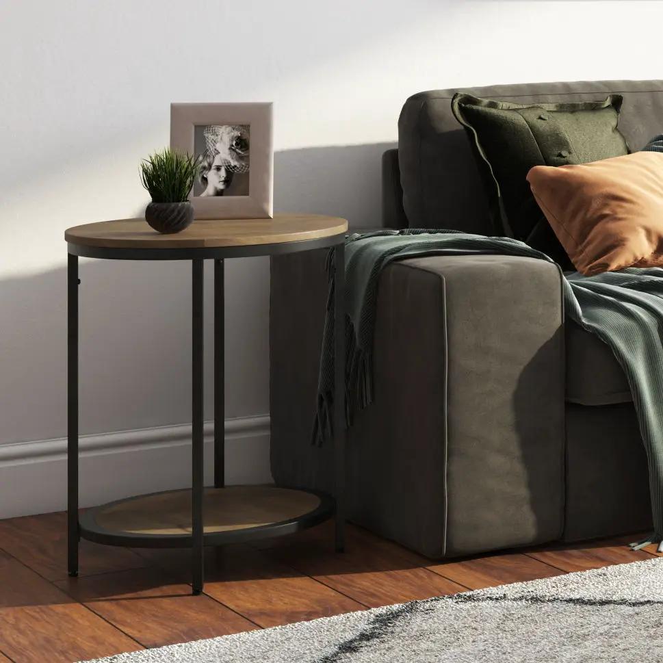 Jenna - Handcrafted Round Side Table by HouseOfZazla