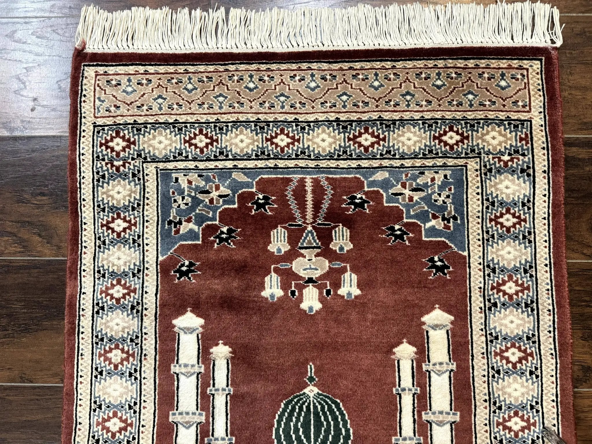 Small Pakistani Bokhara Prayer Rug 2.7 x 4 by Jewel Rugs