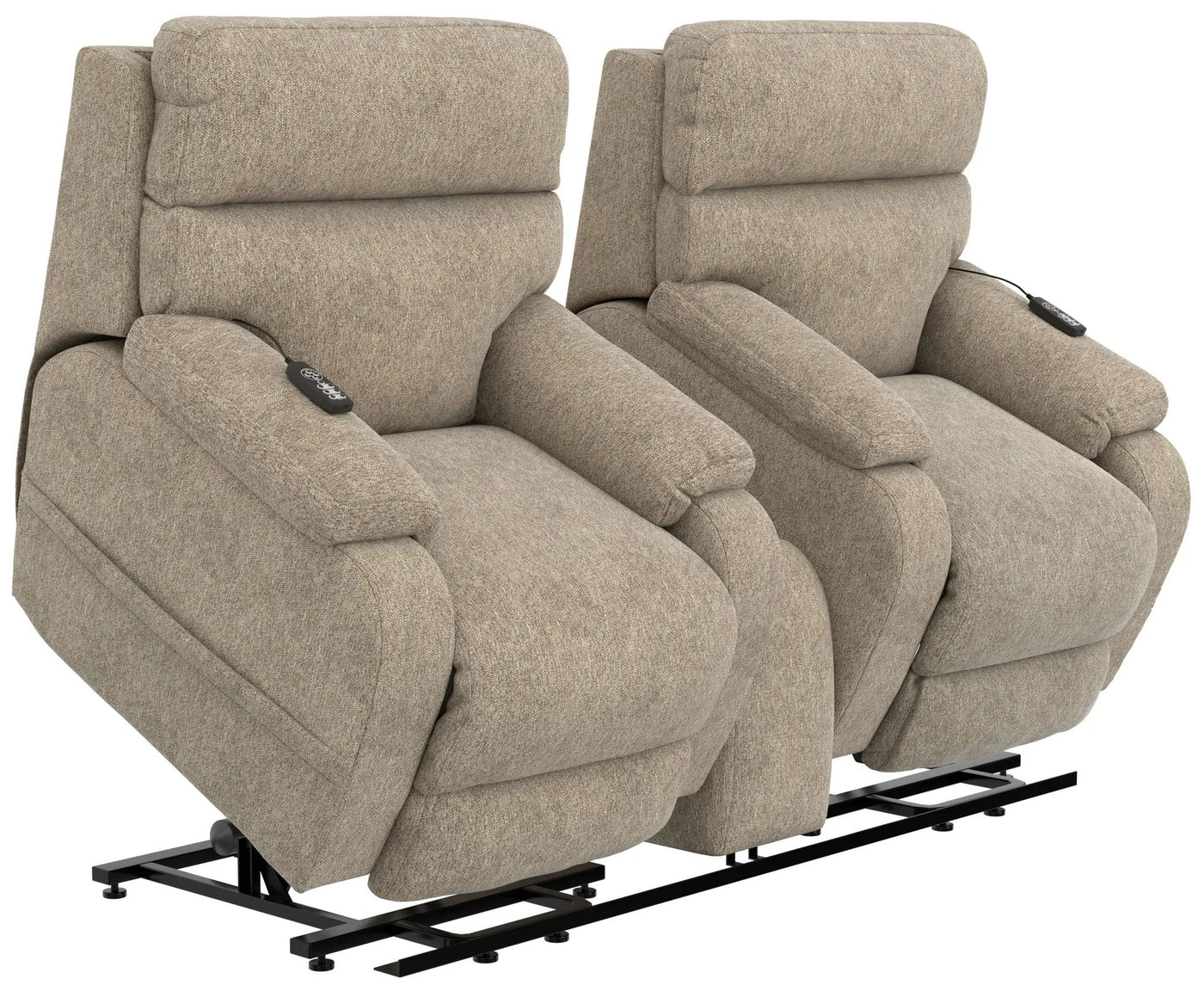 Regenerator - Dual Lift Power Headrest Console Loveseat With CR3 Heat/Massage/Lumbar/Zero Gravity by Unique Piece Furniture