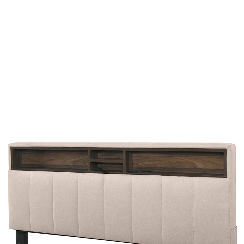 Upholstered Platform Bed With Storage Headboard, Trundle & 2 Drawers And A Set Of Sockets & USB Ports by HouseOfZazla