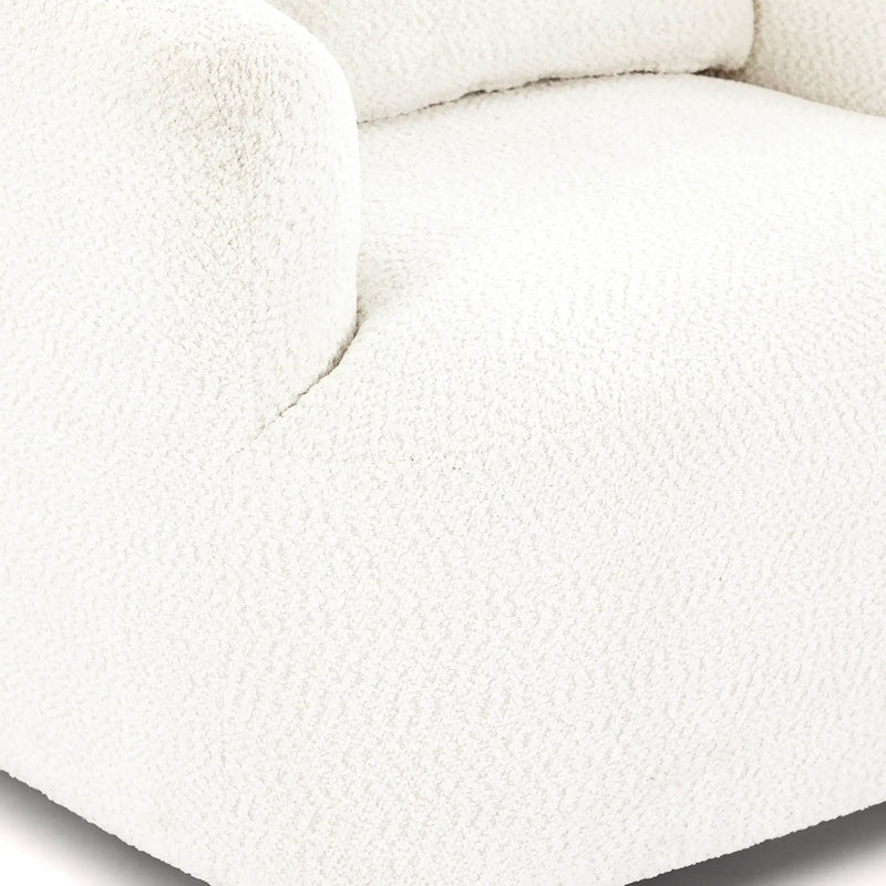 360° Swivel Barrel Sofa Chair With Throw Pillow, Upholstered Accent Chair by HouseOfZazla