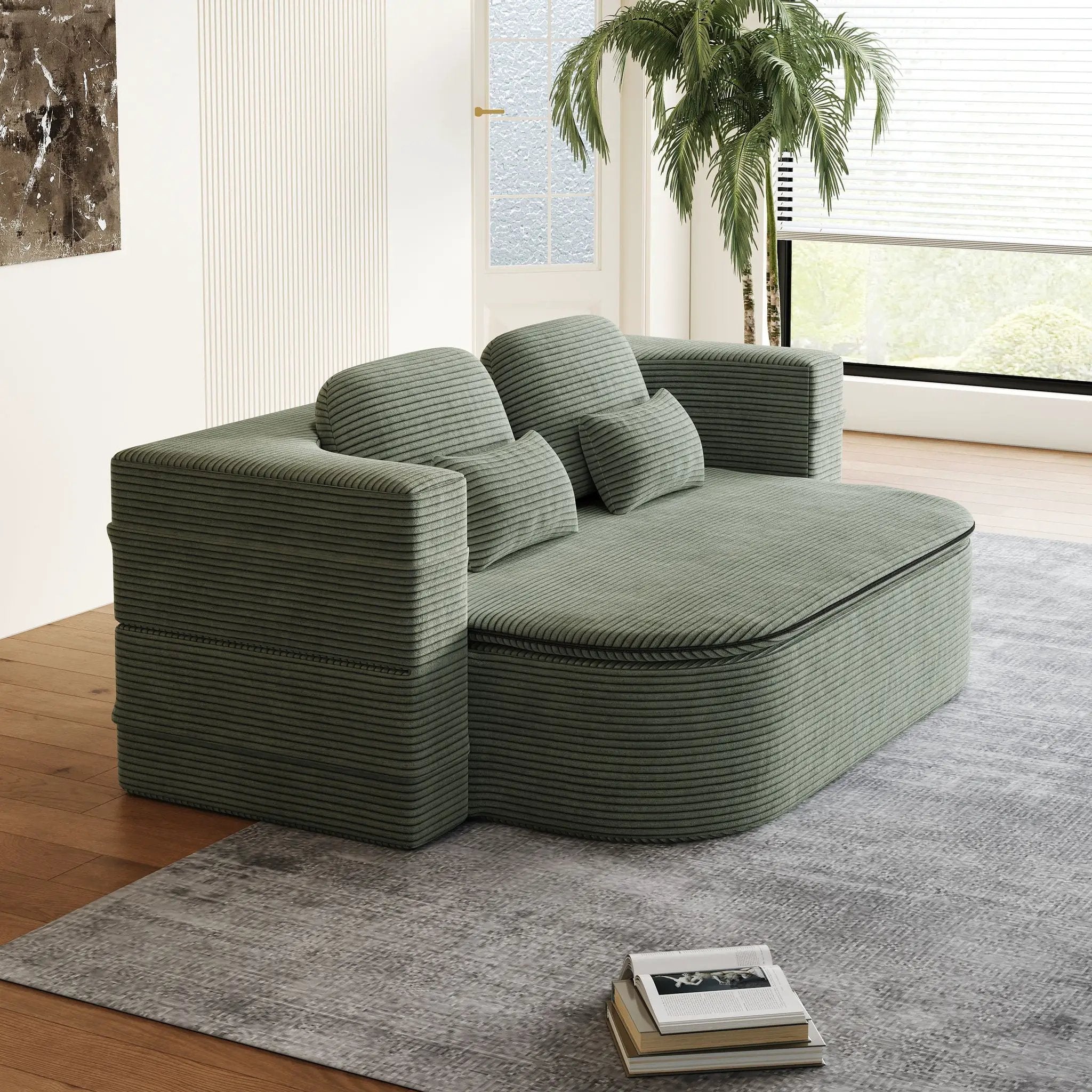 2 In 1 Foldable Sofa Bed With Multi Functional Blanket by HouseOfZazla