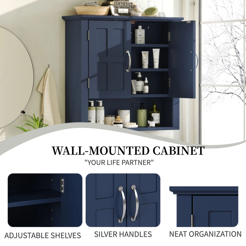 Multi Functional Wall Mounted Cabinet With Adjustable Shelves For Bathroom by HouseOfZazla
