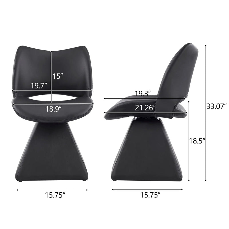 Modern Swivel Dining Chair With High Back by Unique Piece Furniture