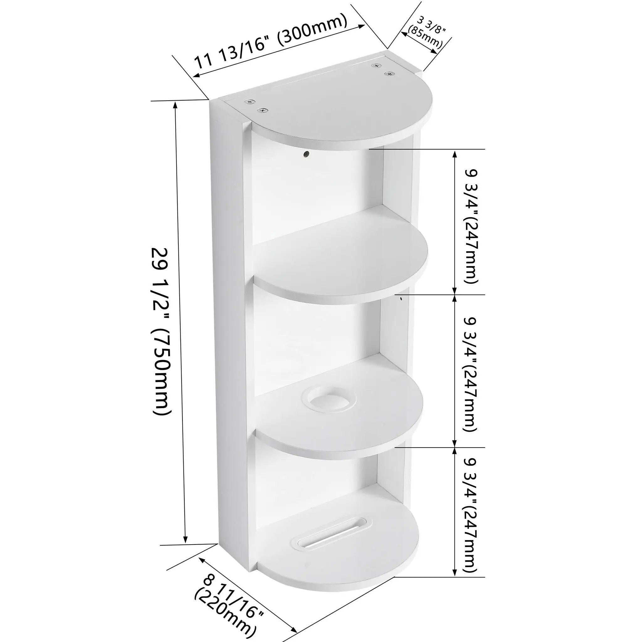 Bathroom Wall Mounted Storage Rack With Float Mounting Design by Unique Piece Furniture